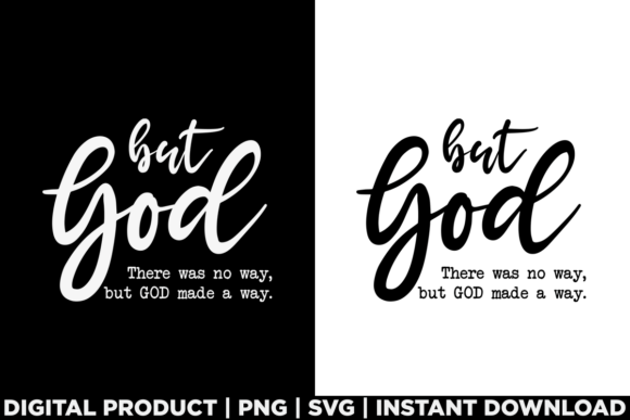 But God Christian Bible Verse Tee Design
