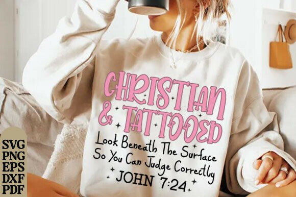 Christian and Tattooed Shirt Graphics for T-Shirt Designs