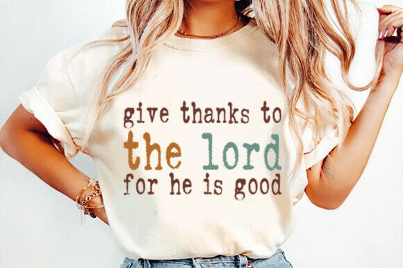 Give Thanks to the Lord: A Unique Fall Christian T-Shirt Design