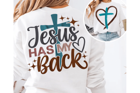 Jesus Has My Back: A Versatile T-Shirt Design for Graphics
