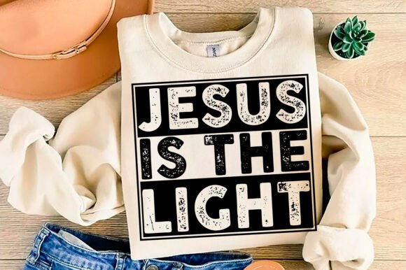 Jesus is the Light PNG, Christian SVG: Perfect for T-Shirt Designs and Graphics