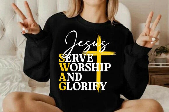 Jesus SWAG Svg Png, Serve Svg: A Versatile Graphics Asset for T-Shirt Designs