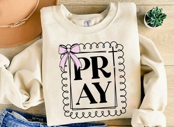 Review: Preppy Christian Pray Png, Bible Verse for Graphics & T-Shirts